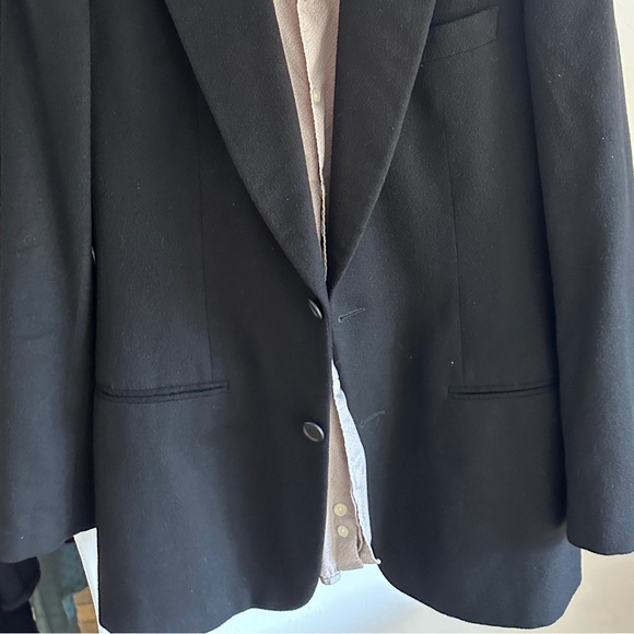 36R Cashmere Georgio Armani designer black sport coat - Picture 2 of 9